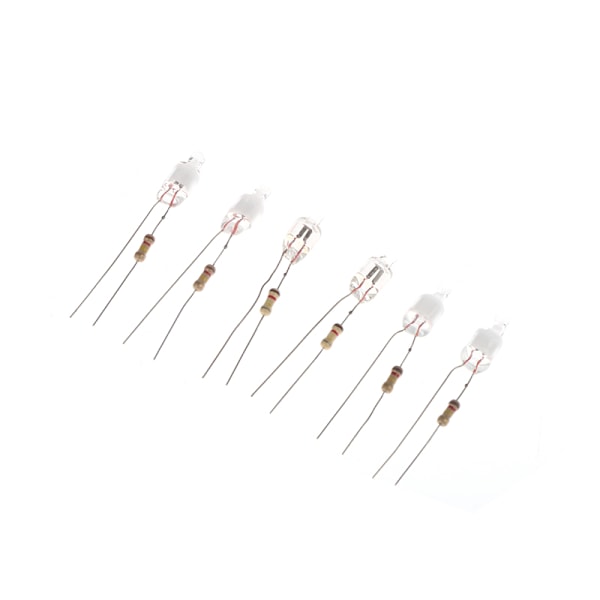 10 stk Neon Indikator Lyse Grøn Rød Blå Skilte 6 mm Neon Lampe G Red