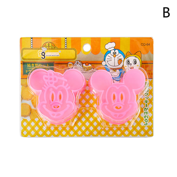 1 Pair Cookie ters Plastic e Cartoon Pressable Biscuit Mold Bak B