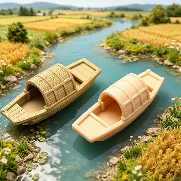 Miniature Hjem Spiller Fiskebåd Ornamenter Simulation Skib M D
