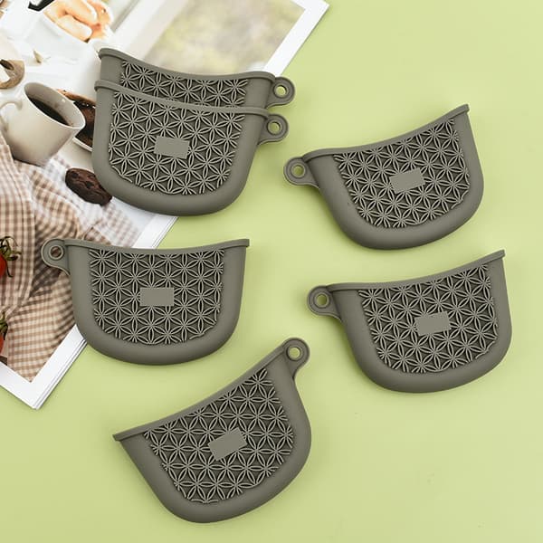 1 STK Silikon Grytehåndtak Holder Varmeisolerende Dekker Pot Ear C