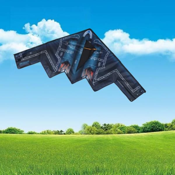 Stor flygplansdrake flygleksaker bombplan drake nylon tyg barn R With 100M WireBoard