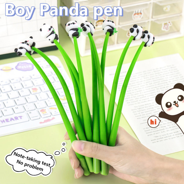 Cartoon e Panda Gel Pen Kawaii 0,5 mm Black Ink Neutral Pens Stu A2