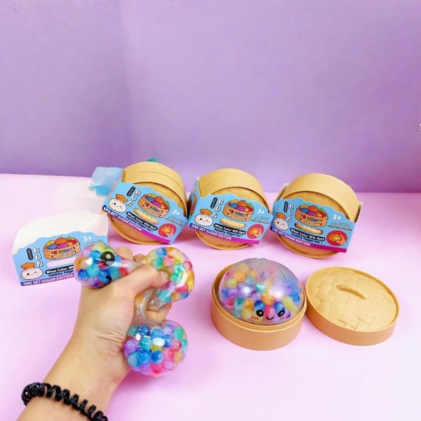 1 stk trykkdumpling Squishies e Fargerik Bolle Leketøy For Barn Voksen A1