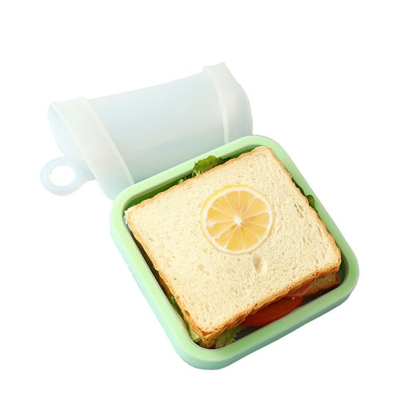 Sandwich Toast Bento Box Mikrovågsserviser Återanvändbar kisel