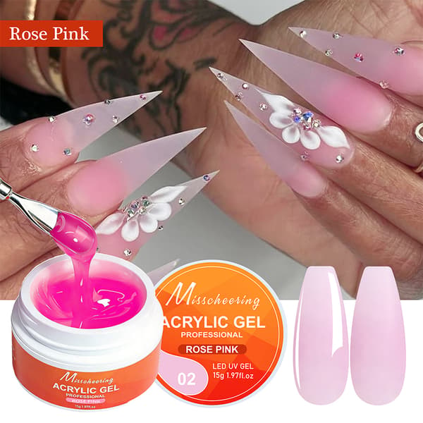 15g /Krukke Poly Gel UV LED Soak Off Negleforlengelse Builder Falsk A6