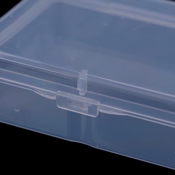 9cm*6.5cm*3cm Transparent Plastförvaringslåda Klar Fyrkant Mult