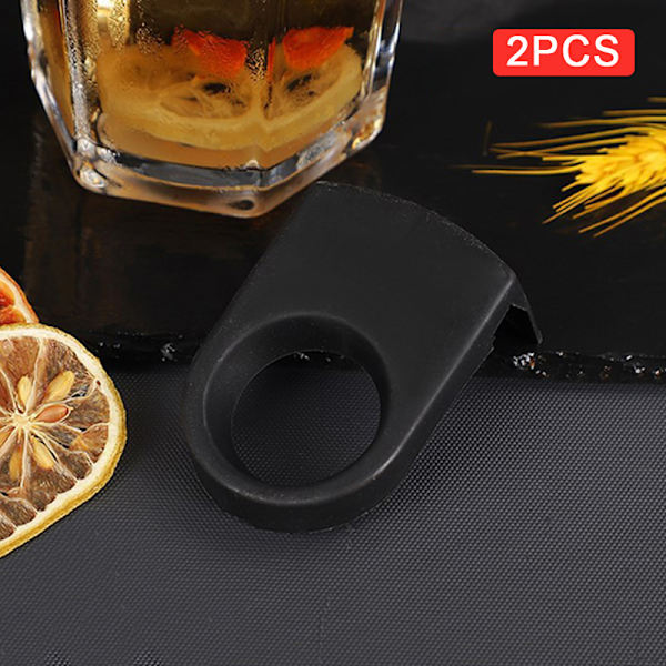 2 kpl Pullonsoljen pidikkeet Muoviset juomaklipsit Cocktail Snaps F Black