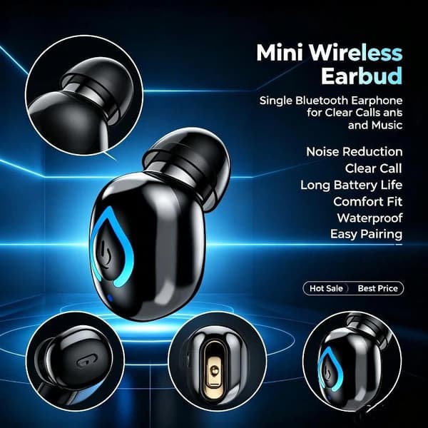 V08 Bluetooth 6.1 Trådløse Øretelefoner In-Ear Enkelt Stereo Musik S A3