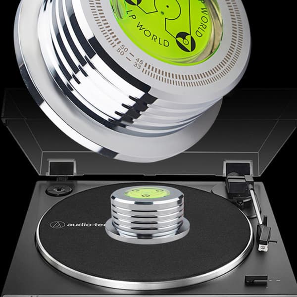 Metal Record Clamp Lp Disc Stabilisator Platespiller Rose gold