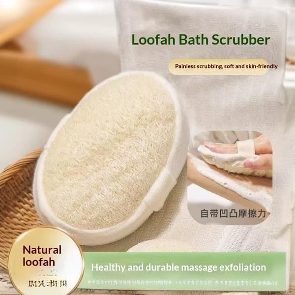 100% naturlig loofah-svamp badebombe eksfolierer død tørr hud til