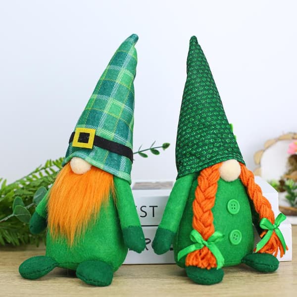 2 st. klöver ansiktslös docka dekoration St. Patrick's Day Party De A