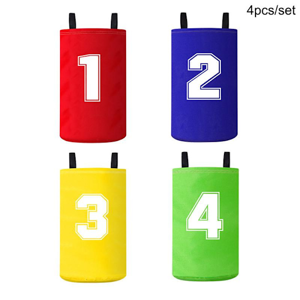 1/4 st färgglada hoppväskor för barn, vikbara lätta barnväskor 4 Colors