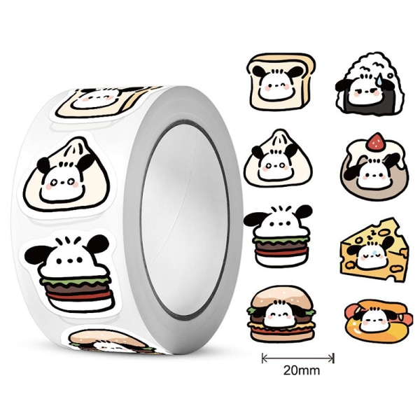 Anime Dog Roll Stickers Kawaii dekorative forseglingsmærkat Pakke