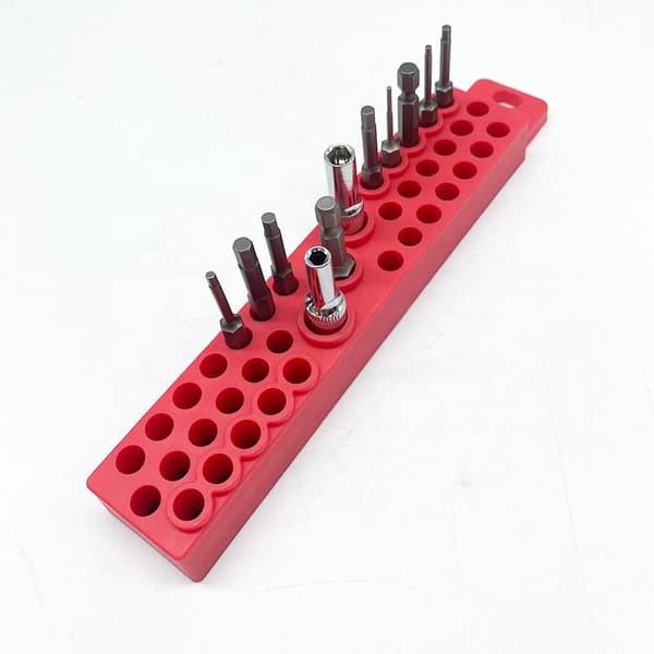 43-hulls magnetisk sekskantbitsholderorganisator for 1/4 tomme bitsoppbevaring Green