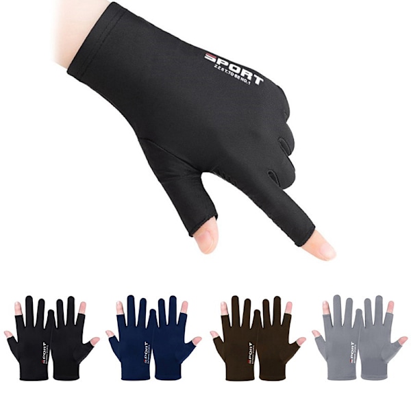 Anti-UV Män Dam Fiskehandskar Spring Sport Handskar A3