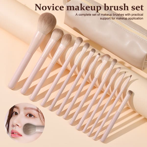 Makeupbørstesæt Begynder Blød Pudder Blush Makeup Foundation A2