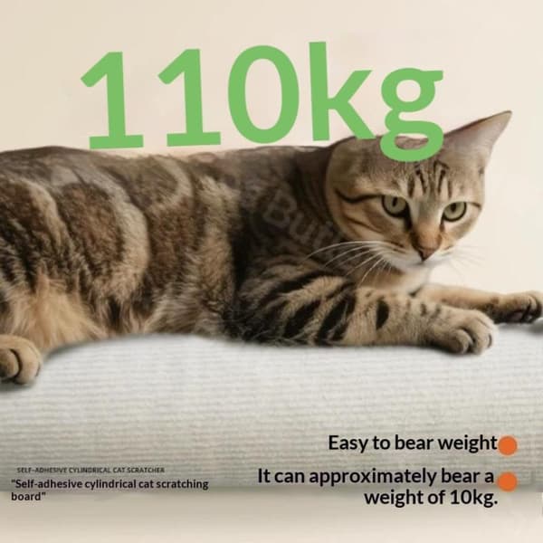 Vertikal kattbräda väggmonterad kattträd självhäftande katt P E 9X9X50CM
