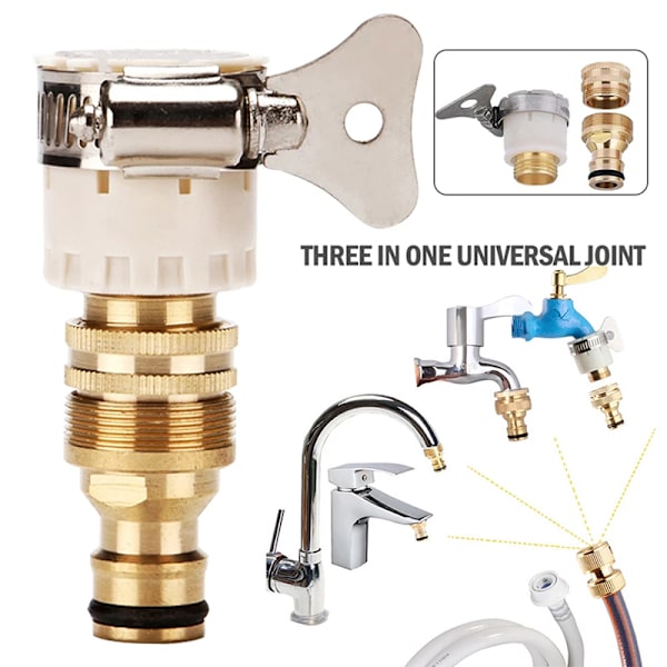 15mm-23mm Universal Køkkenslange Adapter Vandhane Tilslutning Blander