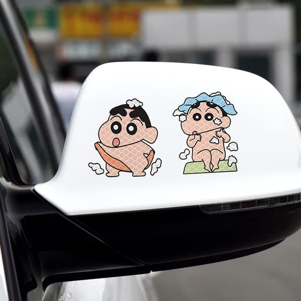Lysreflekterende farveblyant Shin-Chan Cattoon Car Sticker e Waterpr A1