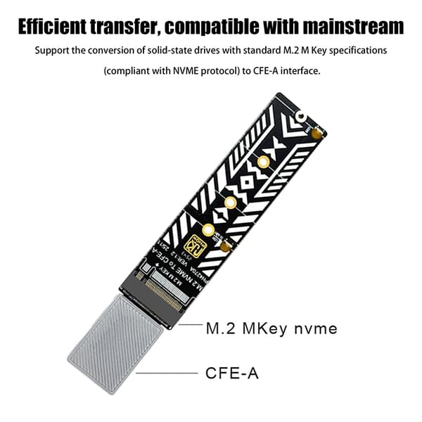 M.2 M Key till CFexpress A expansionskort Riser M2 till CFE A minne