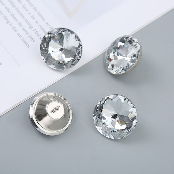 10 stk 20 mm Crystal Rhinestone-knapper Passer til sofamøbler Ba