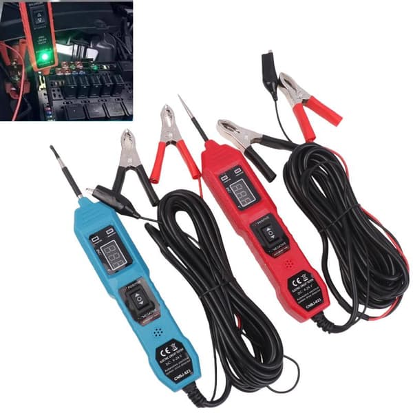 1 st Smart bilkrets testare digital multimeter sond med allt Red