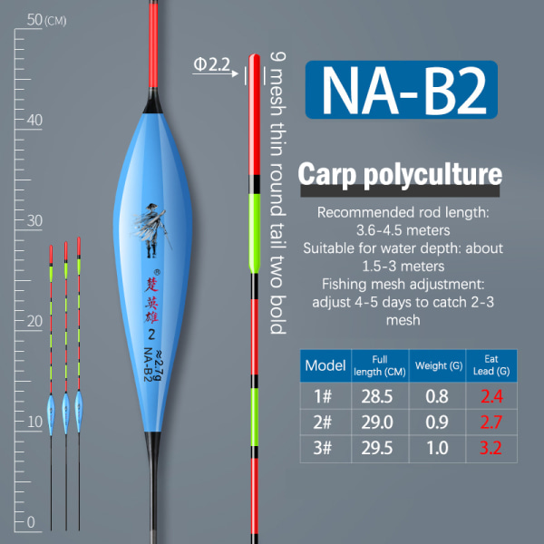 Fishing Lure Float Iögonfallande Triangel Tail Float Indicator S B 3#