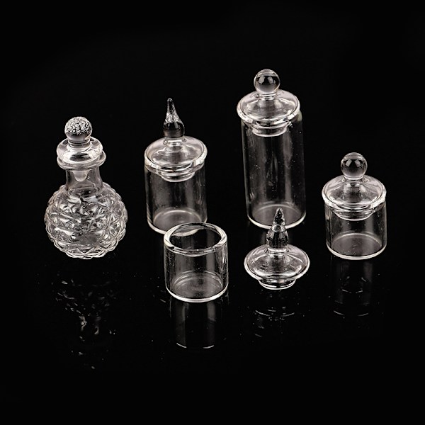 1:12 Dukkehus Miniatyr Tiny Jar Candy Oppbevaringsflaske M/Deksel A