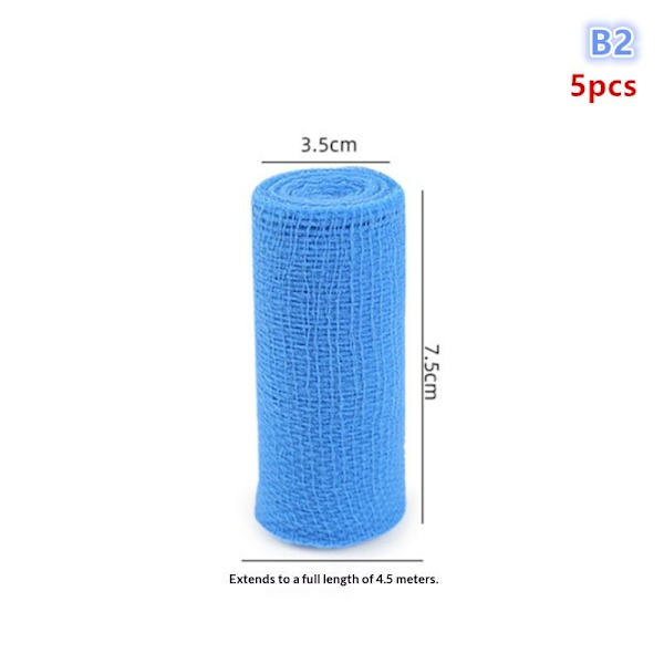 Elastisk Bandage Gasbinda Andningsbar Kompression Rullad Sträck B2