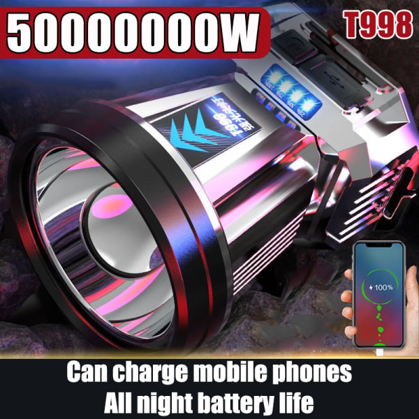 Super Bright oppladbar hodelykt 1200mAh High Power hodelykt white twin-core