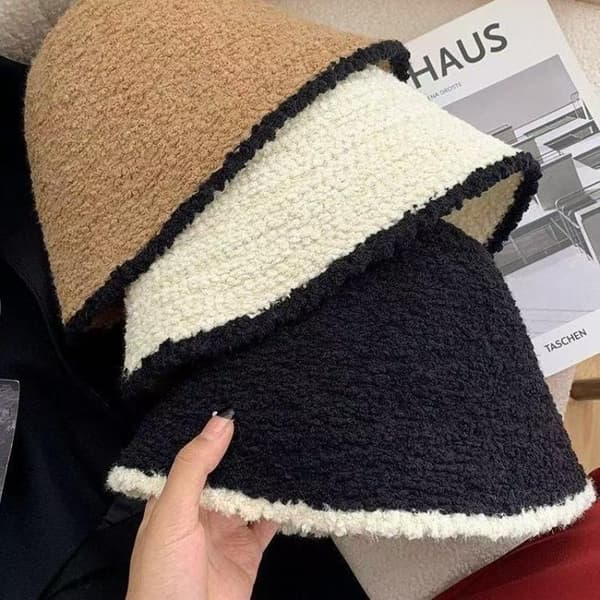 Ny Fluffy Pels Dame Vinterhue Vinter Sne Skihue Kvinde Fa A4