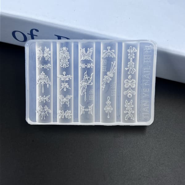 3D Barok Engel Negleform Silikone Neglekunst Charms DIY Værktøj Te A