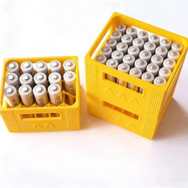 1 stk 3D-printet AAA/AA batterioppbevaringsboks 30/20 rom P A6