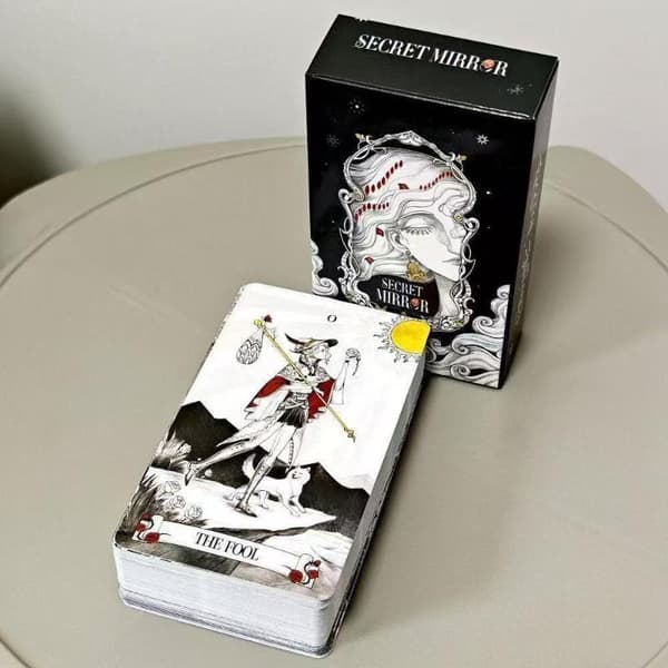 80 stk. Secret Mirror Deck-kortsett Spådomskort med guidebok
