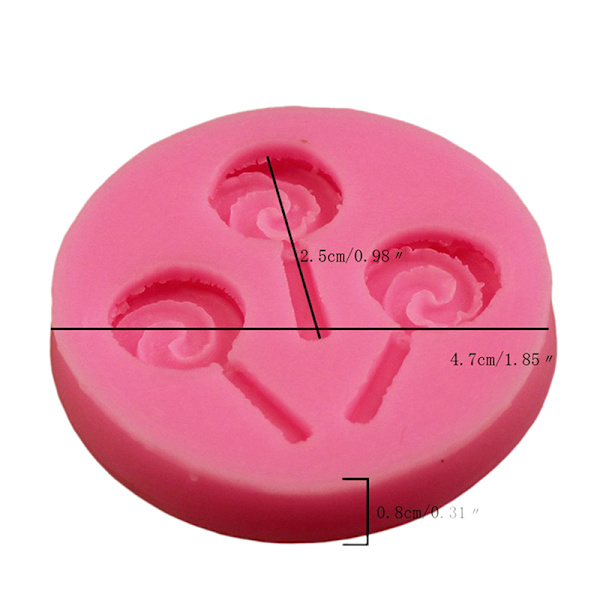 Halloween Lollipop Silikonform Sjokolade Fondant Former Bakin