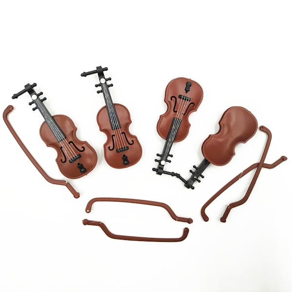 1/12 Dockhus Minimusikinstrument Modell Klassisk gitarr V Brown