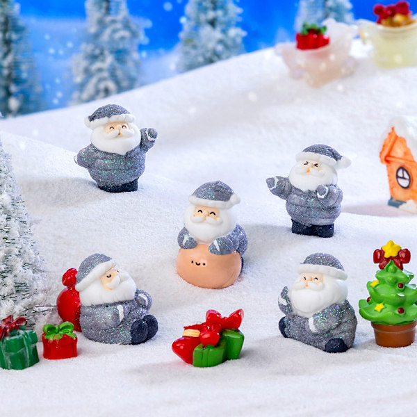 1 kpl Mini Joulukoriste Koriste Santa Miniatyyri Mikro L A7