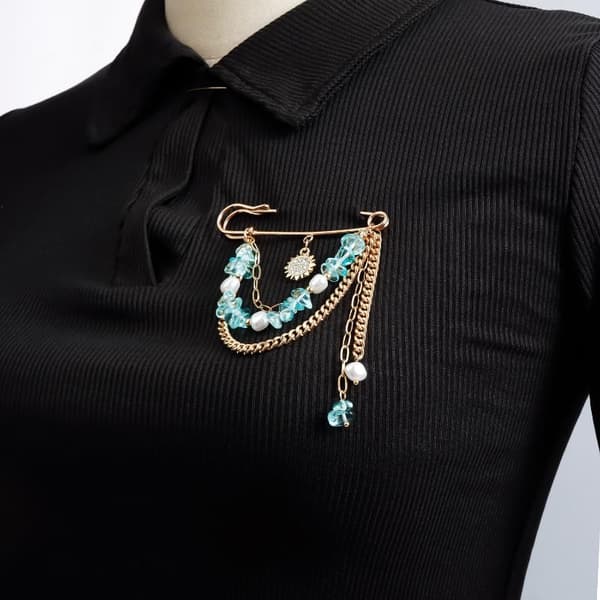 Mode Solros Tofs Brosch Pin För Kvinnor Kläder Kappa A 1pc