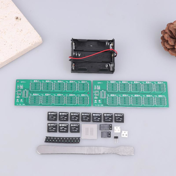 BGA Chip Lödpraktikbräda Kit Decimal Flytande Lampor Te A2