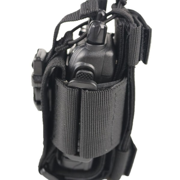 Tactical Radio Pouch Militær Walkie Talkie Holder Mag Bag Airs