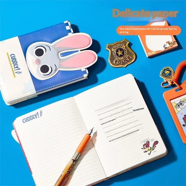 Notesbog Nick Wilde Judith Laverne Hopps A5 Tegneserie Dagbog Notesbog A3