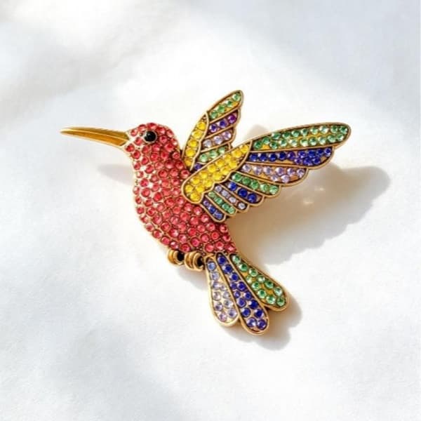 Glitrende Næbdyr Broche Skinnende Flerfarvet Design A2
