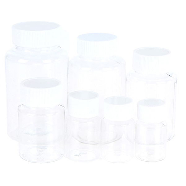 15ml/20ml/30ml/100ml Plast PET Klart Tomme Forseglingsflasker Solid 50