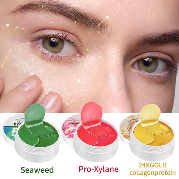 MOIKA 60st 24K Guld Ögonmask Patch Återfuktande Lugnande Mörk 60pcs