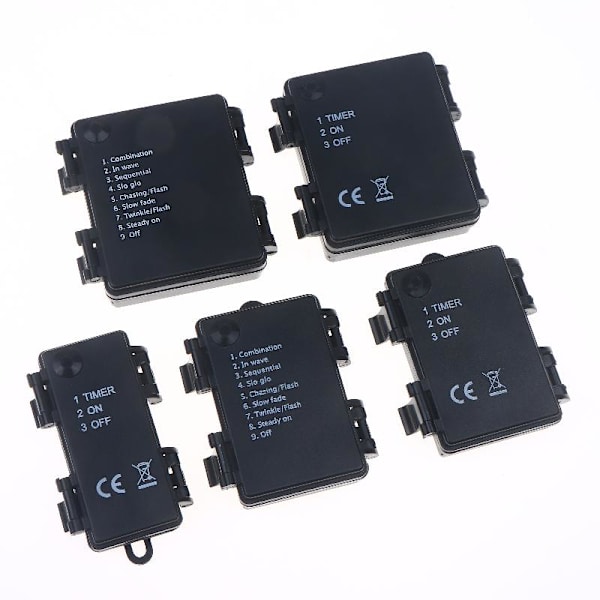 AA No.5 Vandtæt Batteripatron Med Tidsfunktion 4X 8 functions