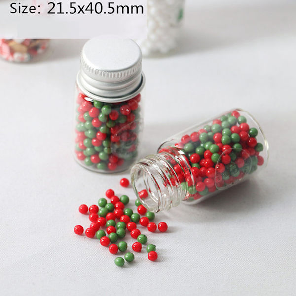 Nukkekodin miniatyyri joulukoristeet Joulun lumipallo Bis A2