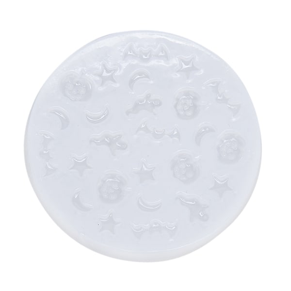 Silikoneharpiks Halloween-form DIY Mini-græskar-spøgelses-flagermusform J 1Pc