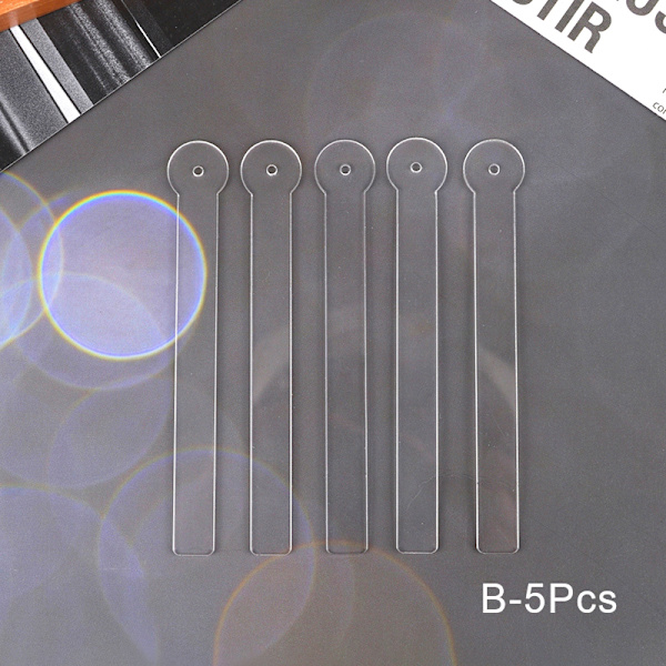 1/5 stk Klar øreringe Display Holder Bærende Effekt Stick Ear St B 5Pcs