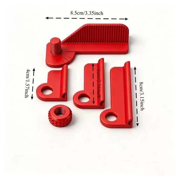 5-vinklad justerbar borrguide 0° 30° 45° 60° 90° Kort A4