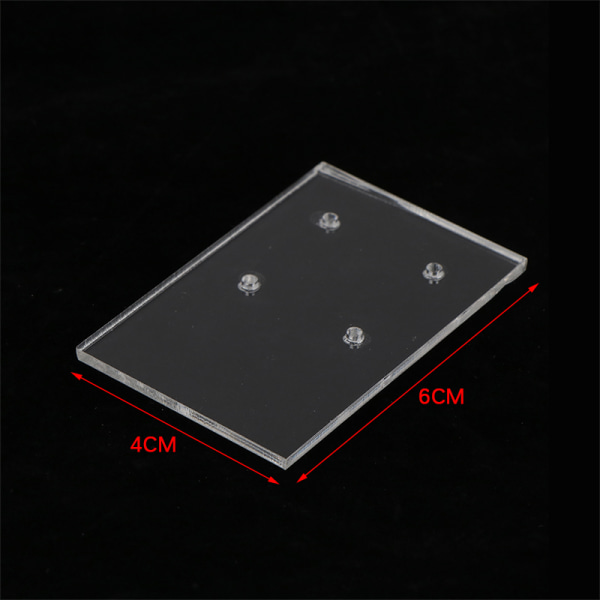 1 stk øreringe display akryl gennemsigtig smykke display B 6*4CM